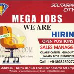 Sales Manager jobs in Kashmir.