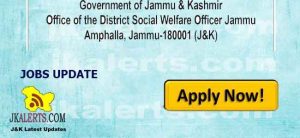 District Social Welfare Jammu Hostel admission notification