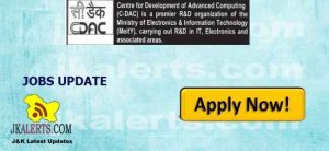Jobs In (C-DAC) technical posts on contract Basis.