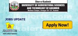 Sher-e-Kashmir UNIVERSITY OF AGRICULTURAL SCIENCES AND TECHNOLOGY OF KASHMIR