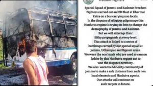 ‘Jammu and Kashmir Freedom Fighters’ claimed responsibility for Katra bus fire incident