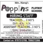 Jobs in ​Poppins Play way school