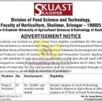 SKUAST Kashmir jobs 2022 Project Assistant