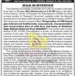 University of Kashmir Walk-in-Interview