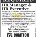 Comtech Srinagar Jobs Recruitment 2022 HR ManagerHR Executive.