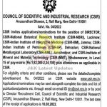 Director job in CSIR Council of Scientific and Industrial Research (CSIR) 