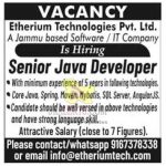 Etherium Technologies Pvt. Ltd. jobs recruitment 2022