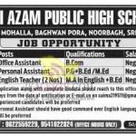 ISMI Azam Public High School Srinagar Jobs.