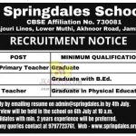 Job in Springdales School Jammu.