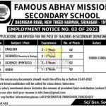 Jobs in Famous Abhay Mission Secondary school.