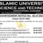 Jobs in Islamic University of Science & Technology