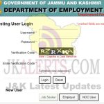 Online Registration with JK Employment Portal.