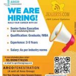 Senior Sales Executive required in ARCO Fenestration