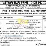 Teacher jobs in New Wave public high school.