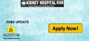 Dietitian job in Kidney Hospital Srinagar