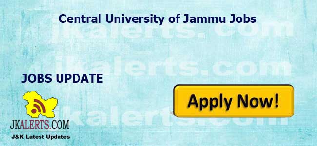 Central University Jammu Interview schedule for Various Posts