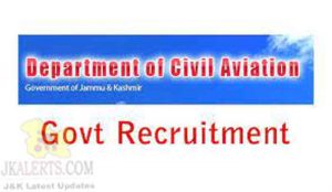 Civil Aviation Department JK Jobs 2022 Pilot vacancies.