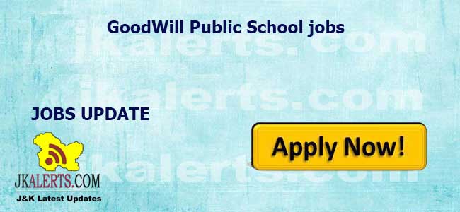 Good Will Public School Srinagar Job Recruitment 2022