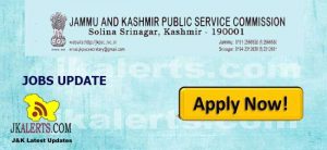 JKPSC Jobs Recruitment 2022 Srinagar