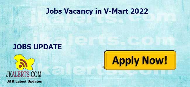 Jobs Vacancy in V-Mart 2022 Sales Associate