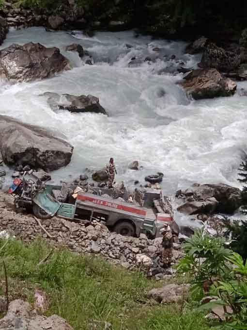 Road accident Pahalgam, 06 ITBP personnel lost their lives.