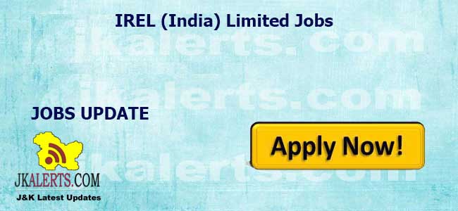 IREL (India) Limited Non-Unionized Supervisory Trainee 2023 Online Form