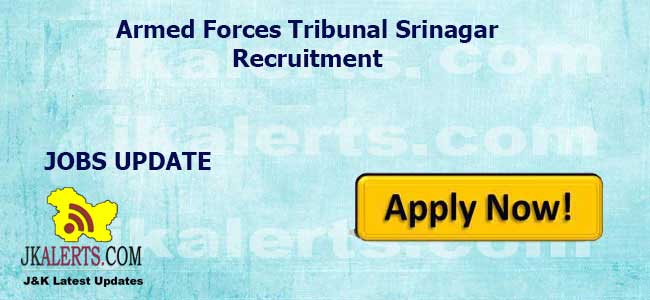 Armed forces tribunal, Regional bench, Srinagar at Jammu