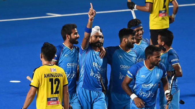 India win the Hockey Asian Champions Trophy 2023 Final; defeat Malaysia by 4-3, in Chennai. Prime Minister and Sport Minister congratulate Indian Men's Hockey Team