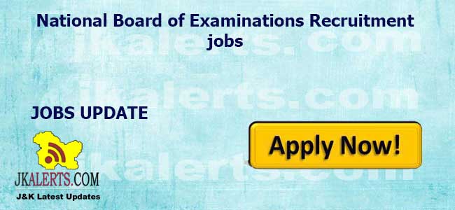 National Board of Examinations Recruitment 2023, Apply Online for 48 Posts