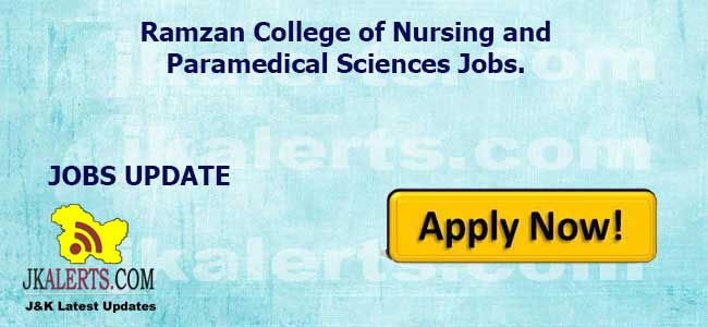 Ramzan College of Nursing and Paramedical Sciences Jobs.