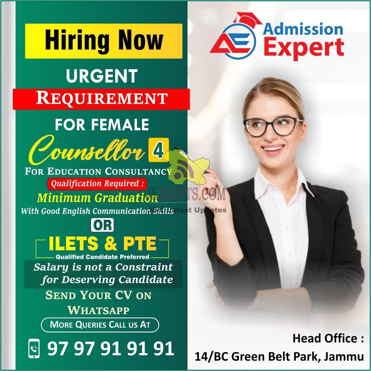Counsellor Jobs in Jammu.