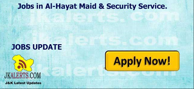 Jobs in Al-Hayat Maid & Security Service.