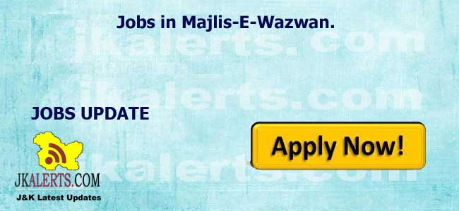 Manager Job in Majlis-E-Wazwan.