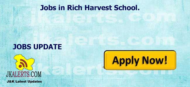 Various Jobs in Rich Harvest School.