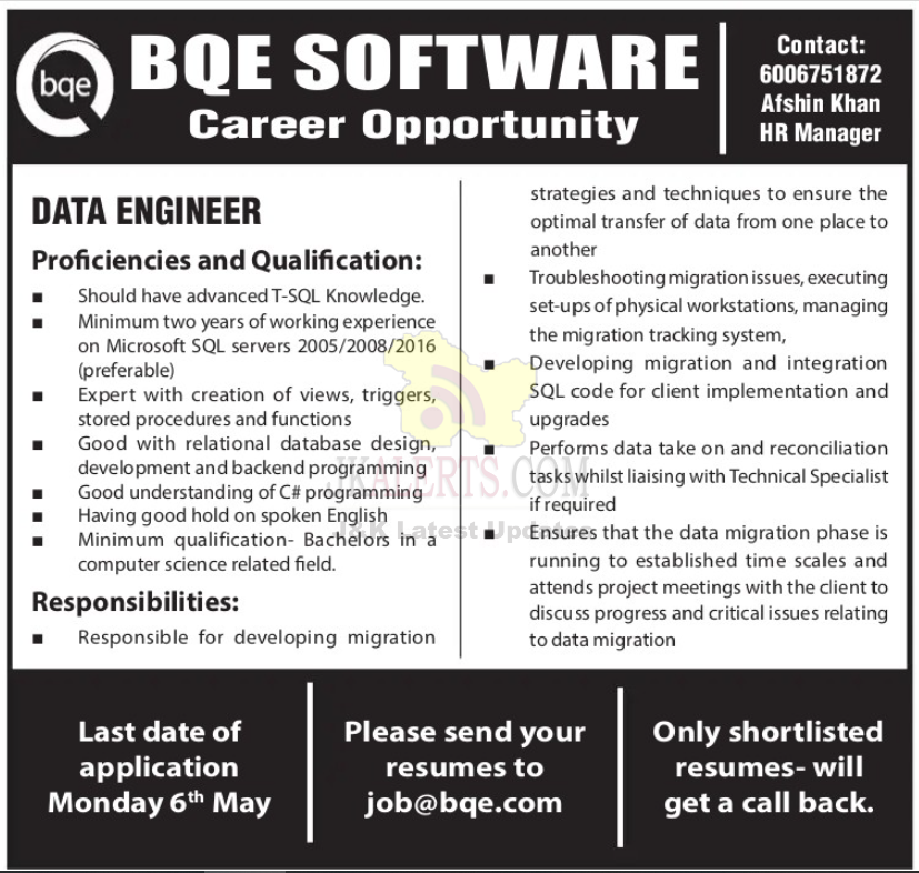 Jobs in BQE Software.