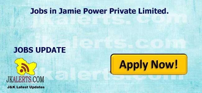 Jobs in Jamie Power Private Limited.