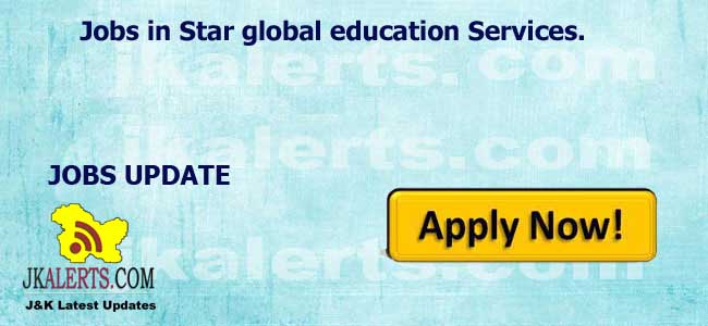 Jobs in Star global education Services.