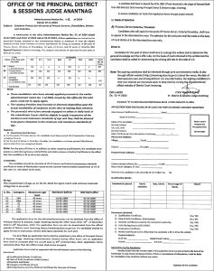 Anantnag, Court Recruitment, Process Server, Driver Jobs, Orderly Vacancies, Government Jobs