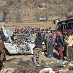 3 Tourists Killed, 14 Others Injured In Kangan Road Accident.