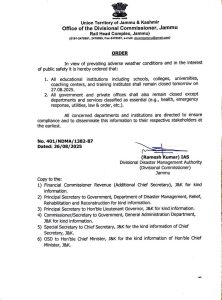 Education institutions, Offices will remain Closed on 27th Aug.