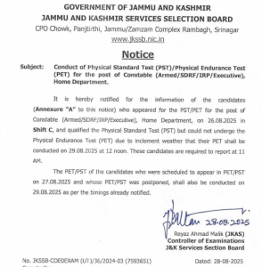 Download JKSSB notification 