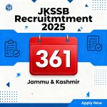 JKSSB Government Job Notification - 361 Posts Available