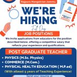 Dewan Devi Public School Jammu jobs.