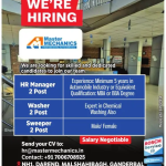 HR Manager, Washer, Sweeper Jobs.