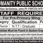 School Jammu Jobs