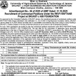 SKUAST Jammu Recruitment
