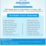 Doon School Srinagar Recruitment 2025.