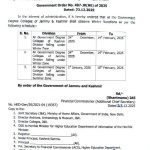 Govt Degree Colleges Winter Vacation notification