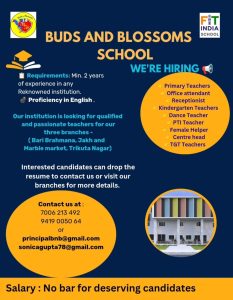 Buds and Blossoms School Jobs.