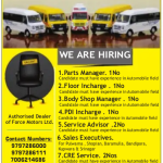 Various Jobs in Force Motors